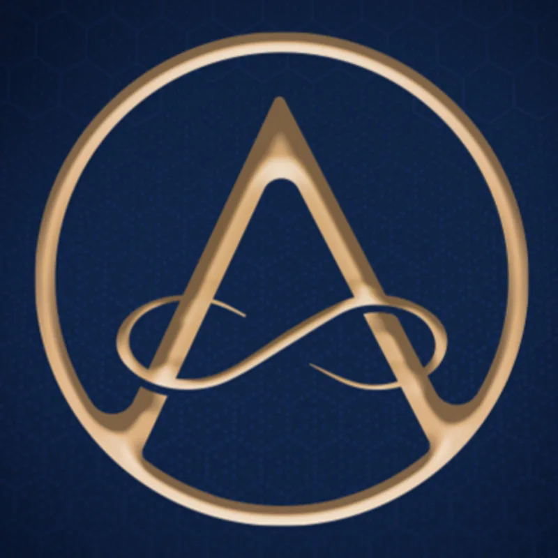 The Tales of Abundance emblem: an A and an infinity loop inside a gold circle